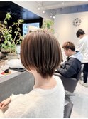 大人可愛い小顔ひし形ショートショートボブ髪質改善20代30代40代
