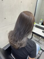 パヌポン(PANUPON) グレージュハイライトバレイヤージュダブルカラーケアブリーチ