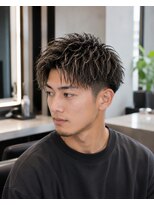 MEN's Baguz MEN'Sカット/ MEN'Sパーマ/ MEN'Sカラー メンズ無造作ツイストカールパーマ束感マッシュ