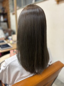 トランクヘアデザイン 大宮(TRUNK hair design) 髪質改善ストレート｜艶髪ロング×透明感ブラウン