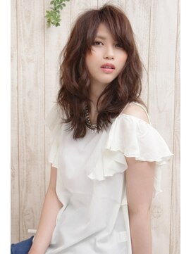 美容室 ベンティ(venti) ２０代、３０代、４０代小顔効果ミディアムレイヤーアッシュ