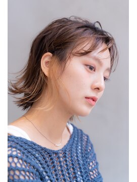 レニーバイエース(LANY by ACE) 【LANY 横浜】外ハネインナーカラー×オレンジベージュ