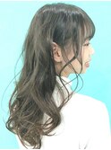 ハッシュカットフルバング 似合わせカットレッドブラウン*