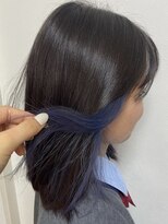 ルー(loup)&nbsp;インナーカラー/グラデーション/ブルー/ラベンダー/髪質改善