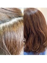 ラ シェンテ エイジア 川西(La Sente Aja)&nbsp;脱白髪染め　ヌーディーカラー３０代４０代50代女性にオススメ