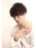 ネイビー(NAVY)&nbsp;センシュアルウェーブパーマ　スパイラルパーマ　コンマヘア