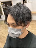 ツーブロック×スパイラルパーマ