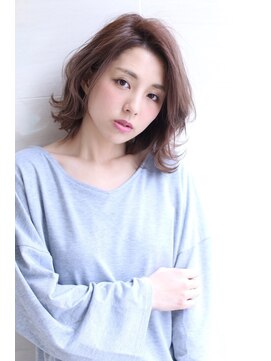 オーロ 千里山店(ORO) 20代30代40代50代ボブルフネビージュ小顔ワンレンショート