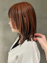 ハウ 心斎橋(how)&nbsp;ミディアムヘア/顔周りレイヤー/レイヤーカット/ハイライト