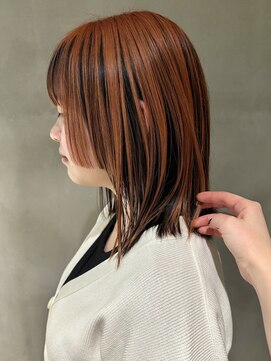 ハウ 心斎橋(how) ミディアムヘア/顔周りレイヤー/レイヤーカット/ハイライト