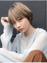 ヘアメイク アージュ 大野城 下大利店(HAIR MAKE age)&nbsp;丸みショートボブ　顔周りカット