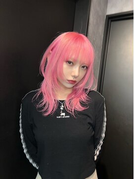 ヌル 原宿店(Null) ウルフ[ウルフカット/ケアブリーチ/エンドカラー]