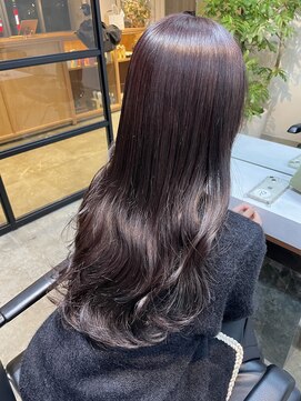 プール(POOL) ラベンダーグレージュ×くびれロング