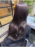 ラベンダーグレージュ×くびれロング