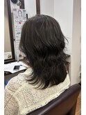 ブリーチなし質感再整カラー/アッシュ系カラー