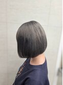 ショートボブ×ブルーアッシュ