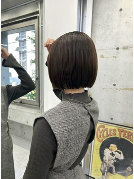 ディジョン(Dijon) 韓国顔まわりレイヤーカットグレージュオリーブベージュブラウン