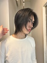 =メンズボブ/スパイキーショート/ブルーブラック／MEN’S HAIR