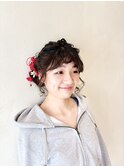 編み込みツインテール　　ヘアセット