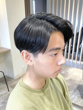 ハレ ヘアサロン(Hale hair salon) 【Hale】ブルーブラックNo2896韓国マッシュスペインカール