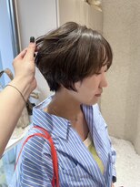 マイル 渋谷(mile)&nbsp;【SATSUKI】コンパクトショート/ブリーチなしオリーブベージュ