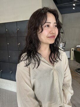 ヘアー アイス ルーチェ(HAIR ICI LUCE) ミディアムパーマ ボブパーマ スパイラルパーマ20代30代/山中