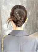 ヘアセット 結婚式ヘア お呼ばれヘア タイトヘア カチモリ 原宿