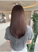 桑名ロングレイヤーカットハッシュカット透明感カラー重めロング