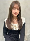 レイヤーカット　顔まわりカット　ロングレイヤー　韓国レイヤー