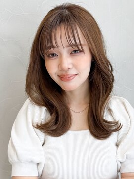 アグノス 青山(Agnos) 小顔カットセミディ20代30代40代◎デジタルパーマイメチェン