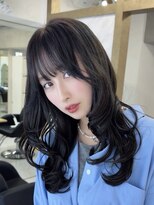 ロア 中目黒(loa)&nbsp;オリーブアッシュブラウン ハッシュカット