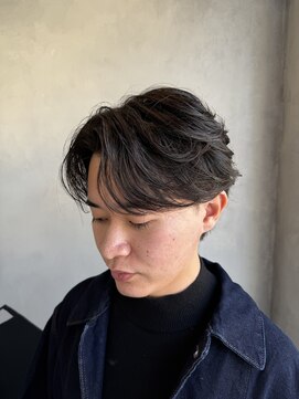 メンズココ 清澄白河店(MENS COCO) センターパートフェザーショート毛流れ