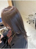 オリーブベージュ/透明感カラー/オリーブヘアカラー