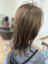 ラフヘアバイファースト(Laugh hair by FIRST) 細めハイライト×グレージュ