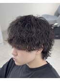 桑名メンズパーマツイストスパイラルパーマ波巻きパーマツイスパ