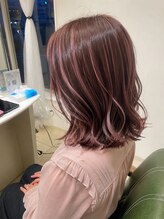 ミント(minto)&nbsp;ハイライト/ピンクカラー/髪質改善トリートメント