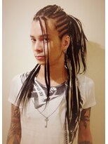 ゴーゴーヘアー(GOGO HAIR)&nbsp;コーンロウxハーフブレイズ