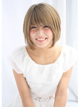 ロンド 銀座(Lond) 【Lond】シースルーバング☆ナチュラルボブ