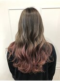 【Lead Hairピンクヴァイオレットグラデーションインナーカラー