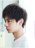 アップバングショート　ワイルドツーブロック