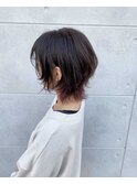 ショートウルフと髪艶カラー　nomu.