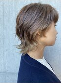 ウルフカット インナーカラー