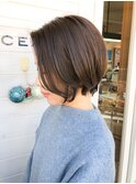 ［OCEAN　Hair&Life]クールショート☆小顔ボブ☆ラベージュ☆