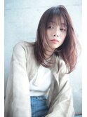 地毛風ストレート　ミディアムウルフ　中目黒　代官山