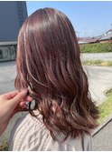 ピンクバレイヤージュ