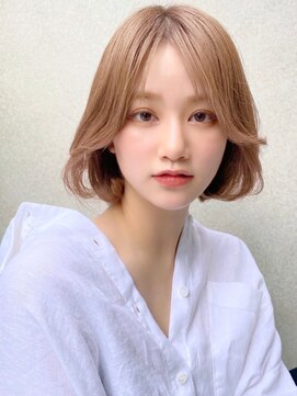 ブロウ ネックス ザ サロン 表参道(VLOW nex the salon) vlow表参道 タンバルモリ 上品ボブ 髪質改善 韓国 長屋