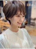 デジタルパーマミニウルフテラコッタくすみブルー20代30代40代