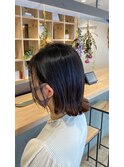切りっぱなしボブ【艶 抜け感】