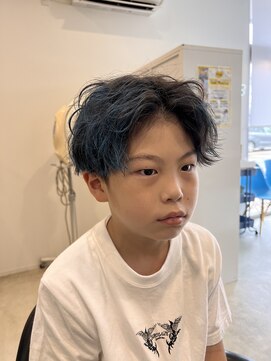 レジット メンズ ヘアサロン(LEGIT MEN's HAIR SALON) 波巻きパーマ風　マッシュ