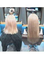 ボアップ 松山店(boappu) #プルエクステ#エクステ#ハイトーン#ブロンド#ホワイトベージュ